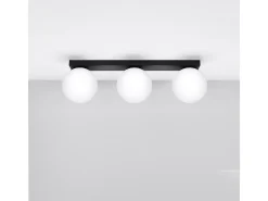 Sollux Yoli Plafón Globe Negro