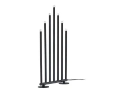 ebuy24 Lámpara De Mesa^Soporte de adviento eléctrico Björnfjället con 7 luces, color . Negro