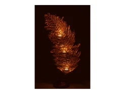 Soporte para vela de vidrio dorado 13*13*80 cm