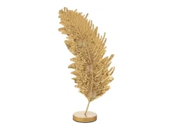 Soporte para vela de vidrio dorado 13*13*80 cm