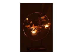 Soporte para velas de metal dorado 35*14*46.5 cm