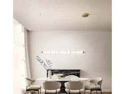Best Sospensione Contemporanea Bubbles Alluminio Oro Vetro Trasparente Led 50W 3000K Transparente