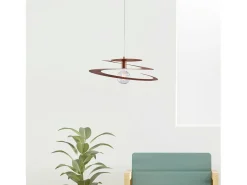 Lámpara Suspendida^Sospensione Moderna 1 Luce Spring Ferro Laccato Rame Taglio Laser Cobrizo