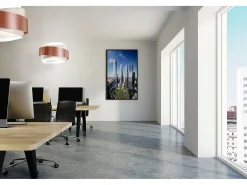 Sale Sospensione Moderna Bea Polilux ® Rame E Metallo Cromo 1 Luce E27 D60Cm Cobrizo