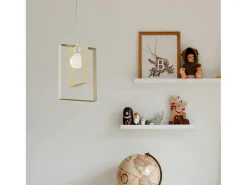 Outlet Sospensione Moderna Duplo 1 Luce Ferro Laccato Avorio E Tortora Marfil