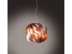 Sospensione Moderna Globe Polilux ® Rame E Metallo Cromo 1 Luce E14 Cobrizo