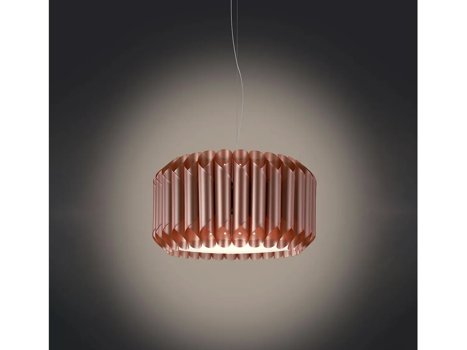 Sale Sospensione Moderna Louise Polilux ® Rame E Metallo Cromo 1 Luce E27 Cobrizo