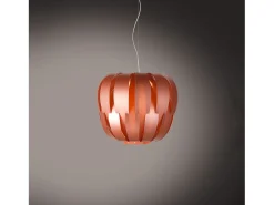 Sospensione Moderna Queen Polilux ® Rame E Metallo Cromo 1 Luce E27 D42Cm