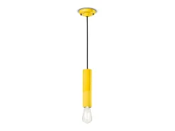 Ferroluce Lámpara Suspendida^Sospensione Piccola Vintage Decò Pi Ceramica Giallo Limone 1 Luce E27 Amarillo