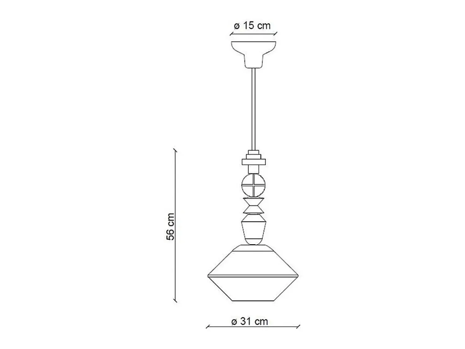 Hot Ferroluce Sospensione Piccola Vintage Decò Lariat Ceramica Bianco Latte 1 Luce E27 Blanco