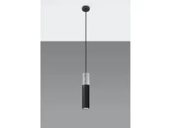 Sospensione Sottile 8 cm Grigio Chiaro, Nero GU10 Lámpara colgante Slim 8cm Gris, Negro GU10