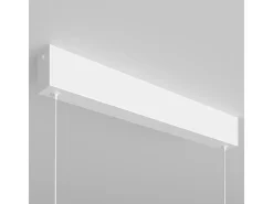 Maytoni Lámpara Suspendida^Step Lámpara colgante de techo lineal LED integrada blanca Blanco