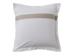 Douceur d'intérieur Ropa De Cama^Suave conjunto de algodón rural 240 x 220 cm Blanco