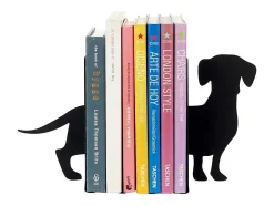 Clearance Balvi Sujetalibros de metal Teckel Animales Negro