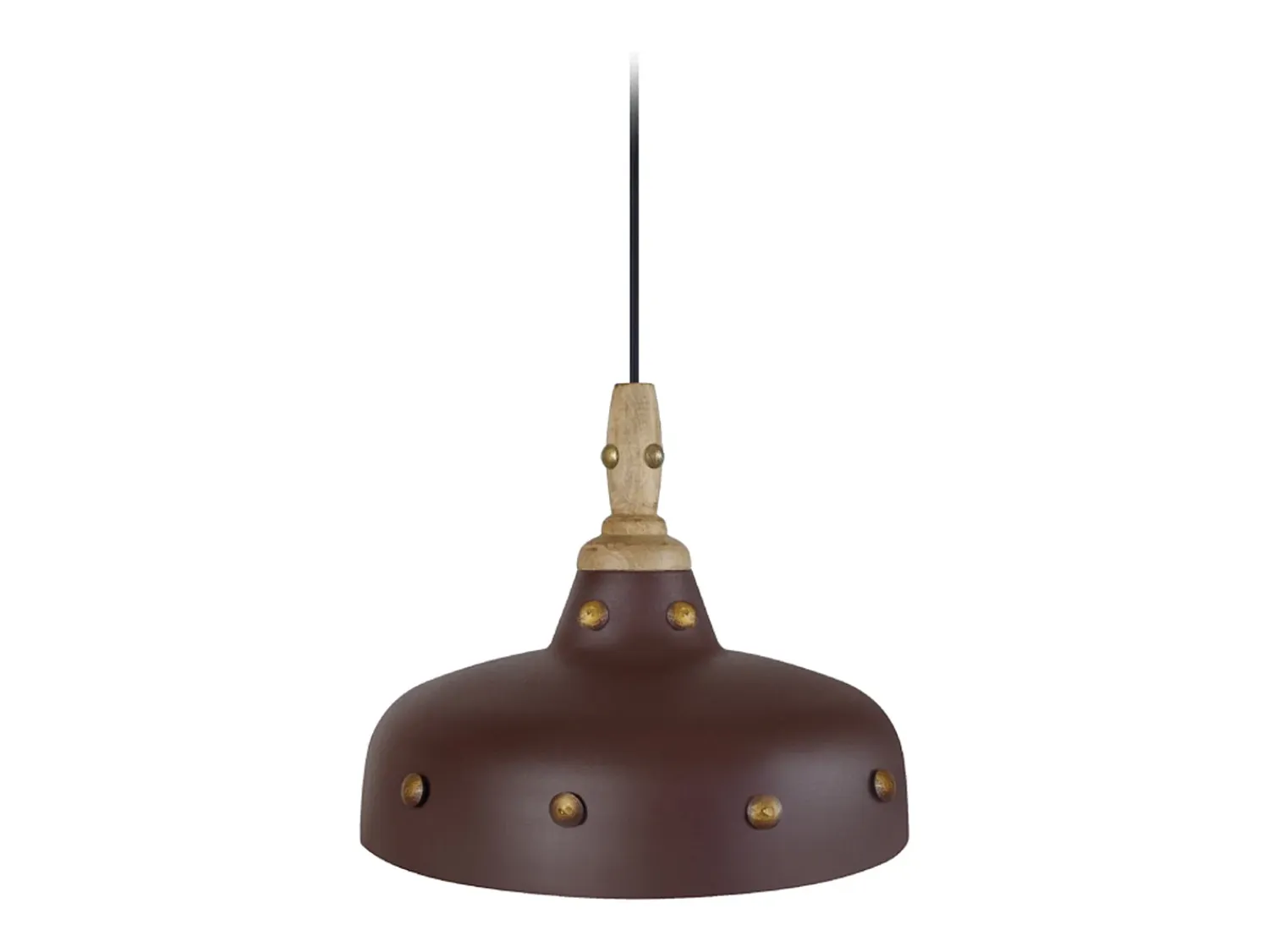 TOSEL Lámpara Suspendida^Suspensión , metal,Marrón,A80xD30xP30cm Marru00f3n