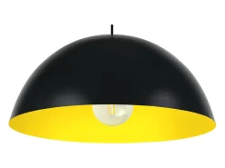 TOSEL Plafón^Suspensión , metal, ,A78xD42,5x P42,5cm Negro