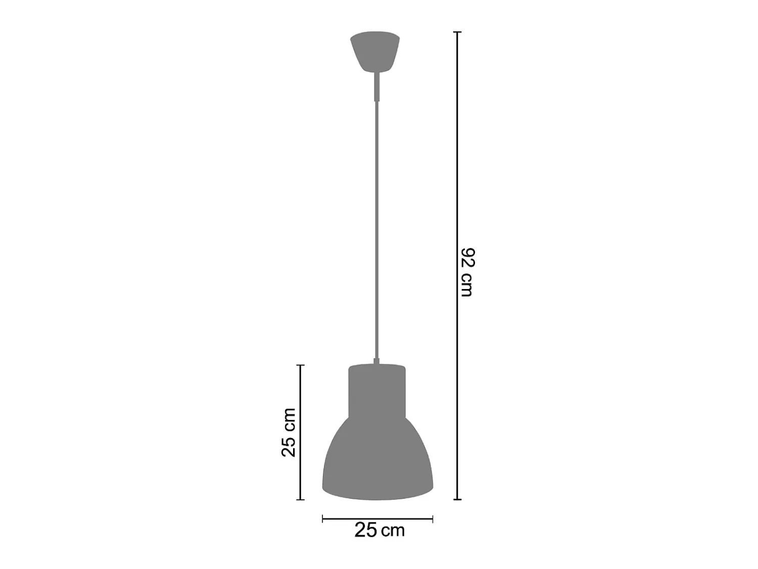 TOSEL Lámpara Suspendida^Suspensión , vidrio, ,A85xD 18x P 18cm Dorado