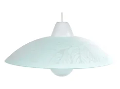 TOSEL Lámpara Suspendida^Suspensión , vidrio, , A 74xD45x P 45cm Gris