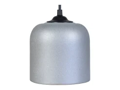 TOSEL Lámpara Suspendida^Suspensión ,arcilla,Aluminio ,A70xD13,5xP13,5cm Plateado