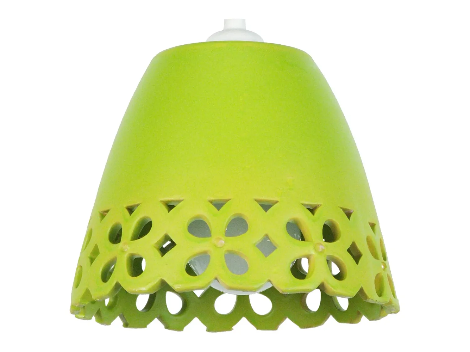 TOSEL Lámpara Suspendida^Suspensión ,arcilla,, A70xD17xP17cm Blanco