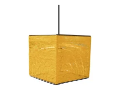 TOSEL Lámpara Suspendida^Suspensión ,fibre ,,A 90x D16xP16cm Amarillo