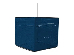 TOSEL Lámpara Suspendida^Suspensión ,fibre , ,A90xD 20x P 20cm Azul
