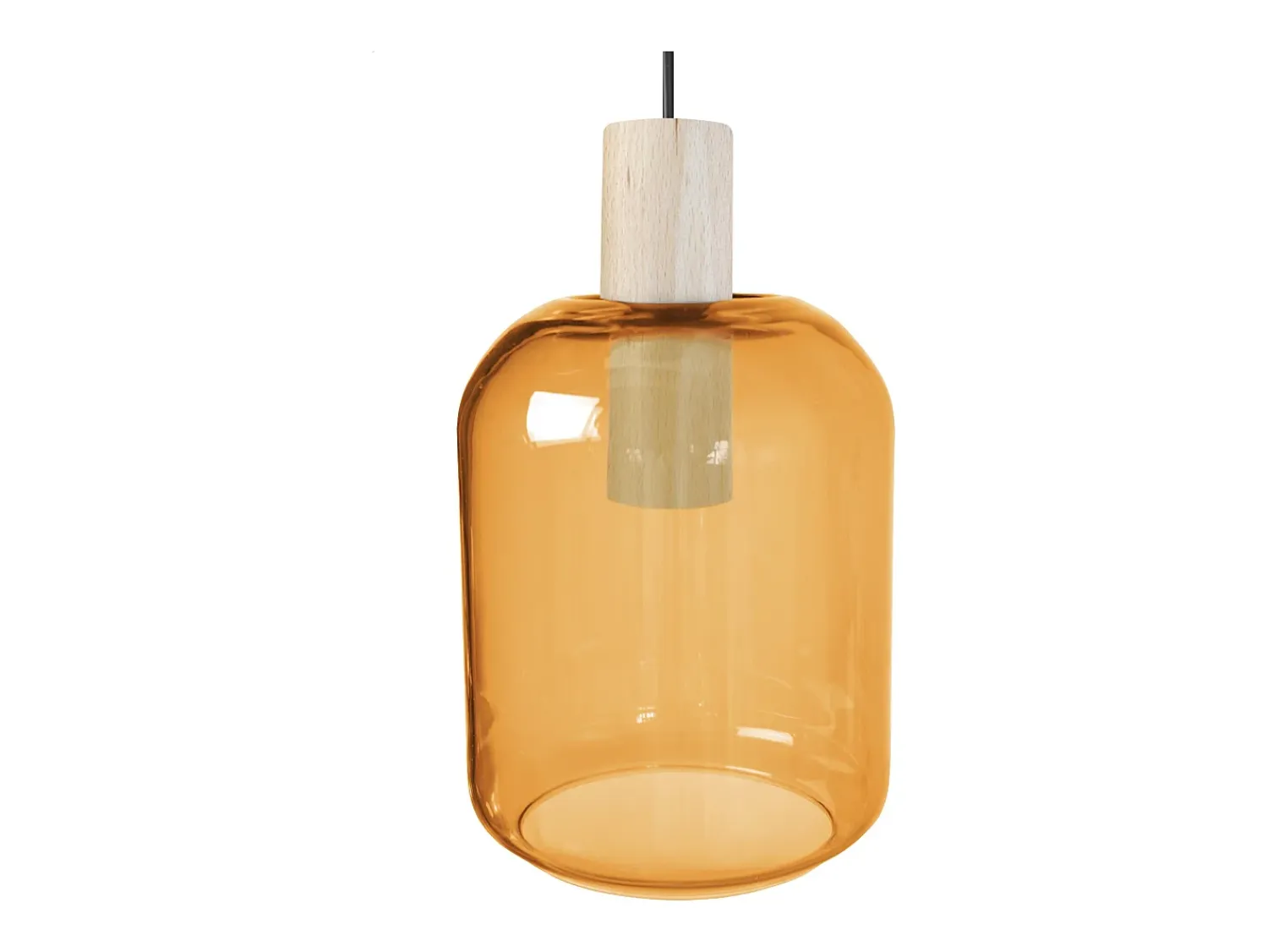 TOSEL Lámpara Suspendida^Suspensión ,madera,AMARILLO,A100x D16xP16cm Amarillo claro