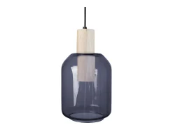 TOSEL Suspensión ,madera, , A100xD14xP 14cm Azul