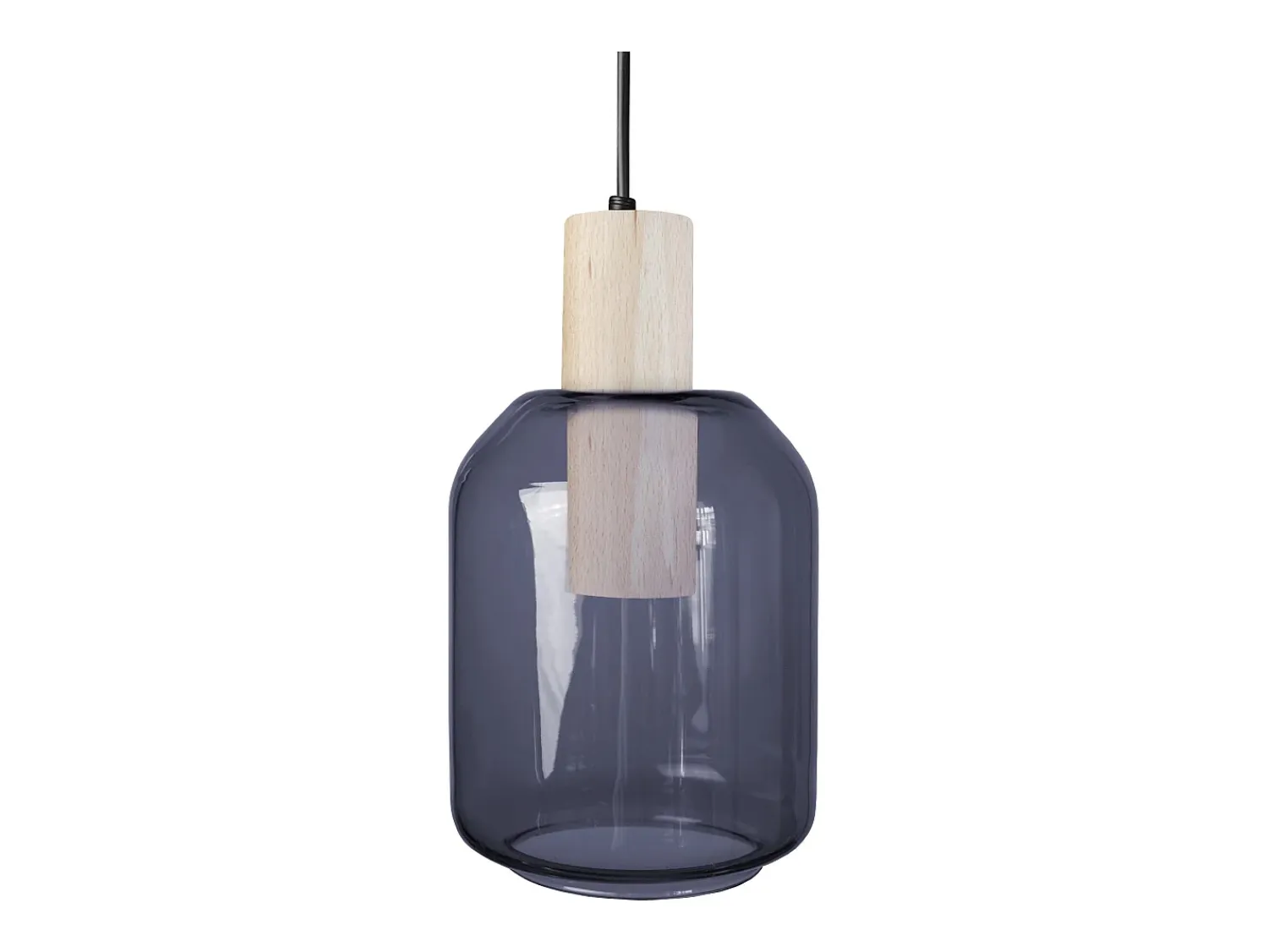 TOSEL Suspensión ,madera, , A100xD14xP 14cm Azul