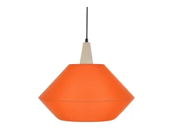 TOSEL Lámpara Suspendida^Suspensión ,madera,natural,A90xD40x P40cm Naranja