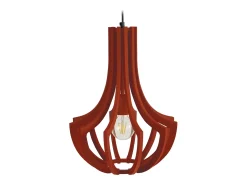 Suspensión TOSEL ,madera,Rojo,A107x D 35xP35cm