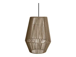 TOSEL Lámpara Suspendida^Suspensión ,metal, fibra,natural,A85xD32xP32 cm Color natural claro