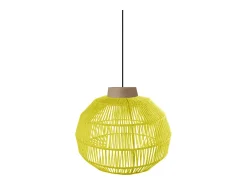 Clearance TOSEL Suspensión ,metal, fibra,,A90xD32x P 32cm Amarillo