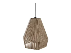 TOSEL Lámpara Suspendida^Suspensión ,metal, fibra,natural,A90x D30xP30cm Color natural claro
