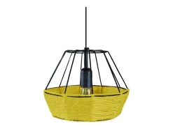 Hot TOSEL Suspensión ,metal, fibra,,A90xD25x P 25cm Amarillo
