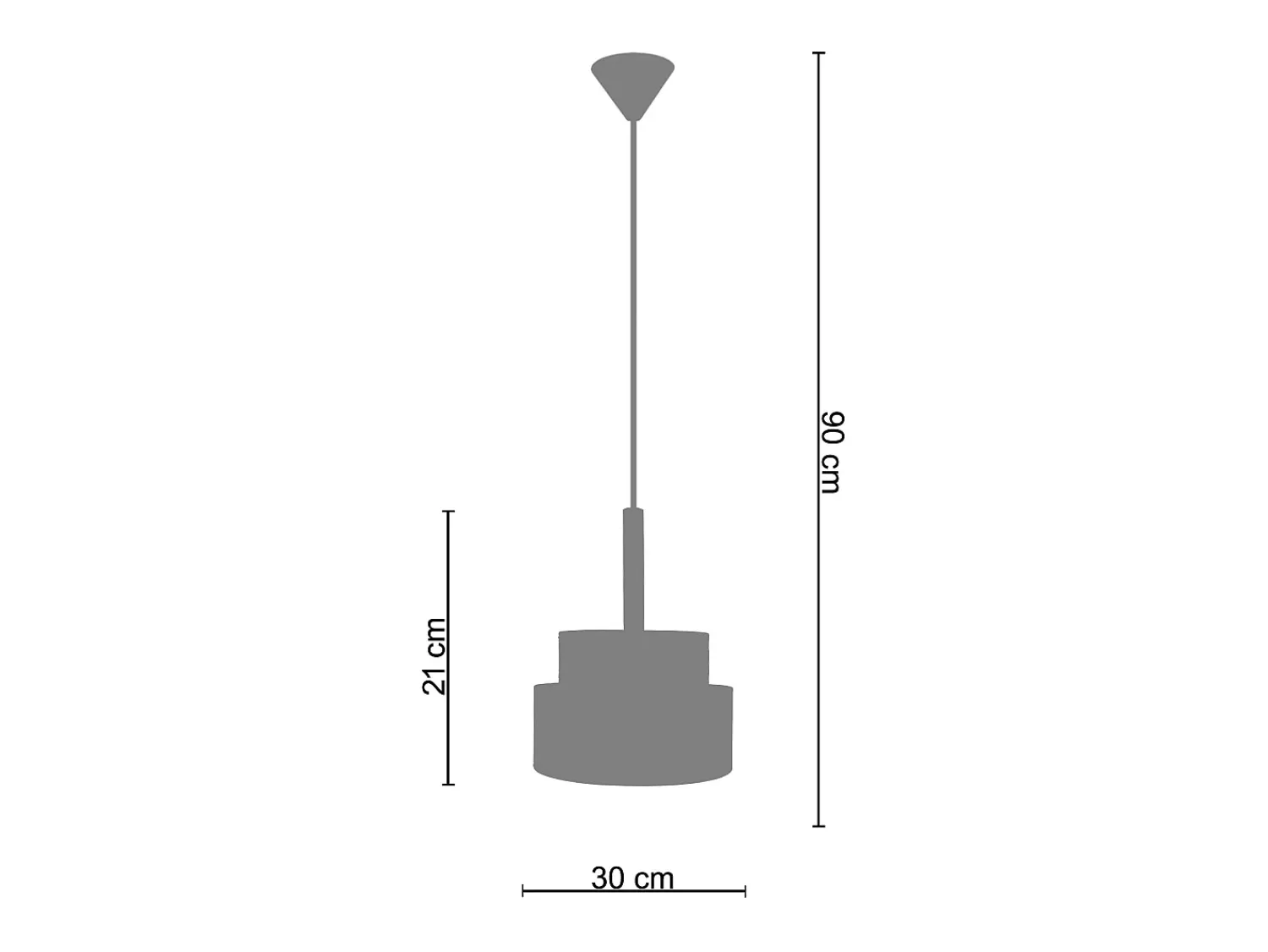 TOSEL Lámpara Suspendida^Suspensión ,metal, fibra,,A85xD30xP30cm Amarillo