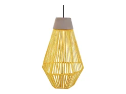 Discount TOSEL Suspensión ,metal, fibra,,A80xD16xP16cm Amarillo
