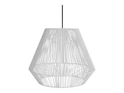 TOSEL Lámpara Suspendida^Suspensión ,metal, fibra,,A88xD40xP40cm Blanco