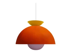 TOSEL Lámpara Suspendida^Suspensión ,metal ,, A110xD30xP30cm Naranja