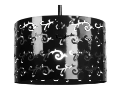 TOSEL Lámpara Suspendida^Suspensión ,metal , , A 85xD30x P 30cm Negro