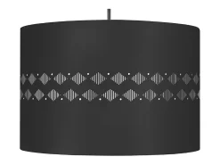 TOSEL Lámpara Suspendida^Suspensión ,metal -, ,A 80xD 30x P 30cm Negro