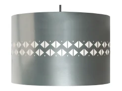 TOSEL Lámpara Suspendida^Suspensión ,metal.,Aluminio ,A 80xD 30xP30cm Plateado