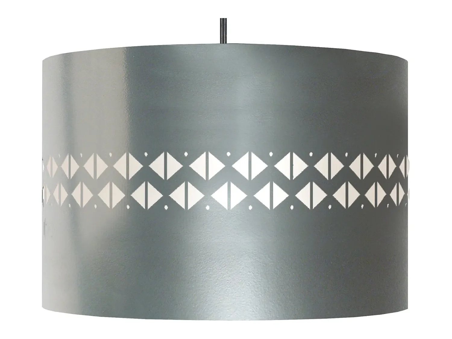TOSEL Lámpara Suspendida^Suspensión ,metal.,Aluminio ,A 80xD 30xP30cm Plateado