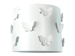 TOSEL Lámpara Suspendida^Suspensión ,metal, , A80xD27xP 27cm Blanco