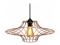 Outlet TOSEL Suspensión ,metal,Bronce ,A80x D60xP60cm Cobrizo