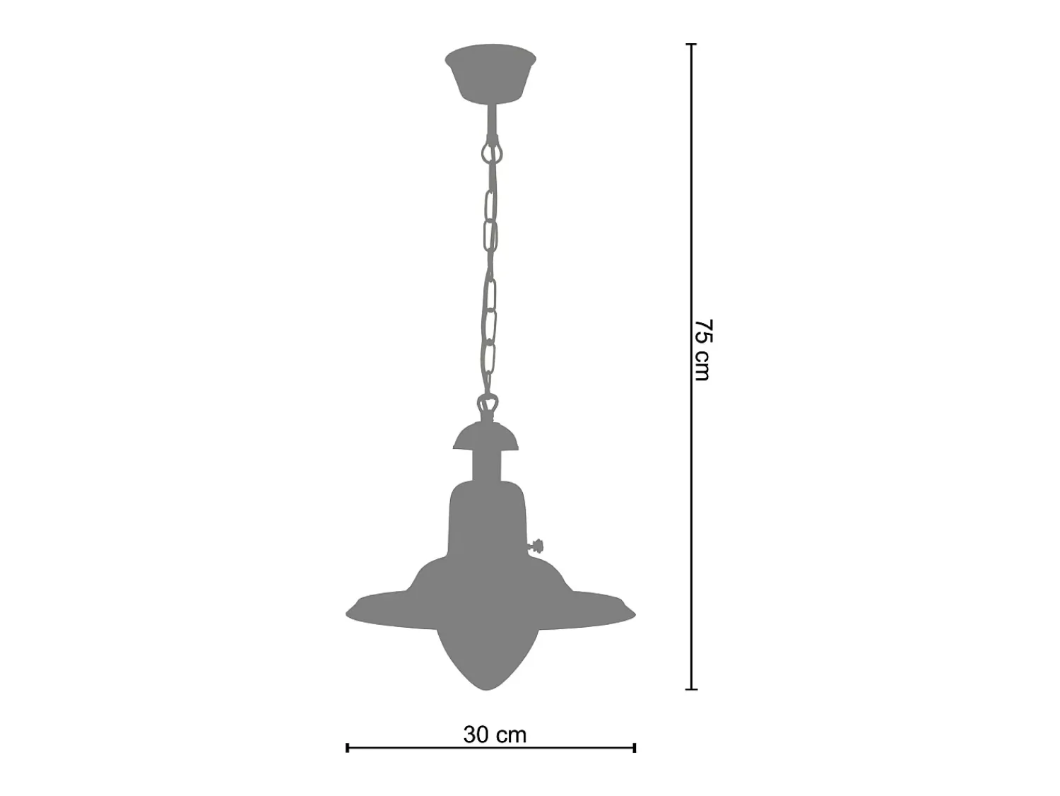 TOSEL Lámpara Suspendida^Suspensión ,metal, ,A78xD15xP15cm Dorado