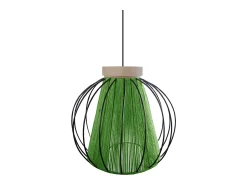 TOSEL Lámpara Suspendida^Suspensión ,metal-fibra,natural,A 90xD 32x P 32cm Color natural claro