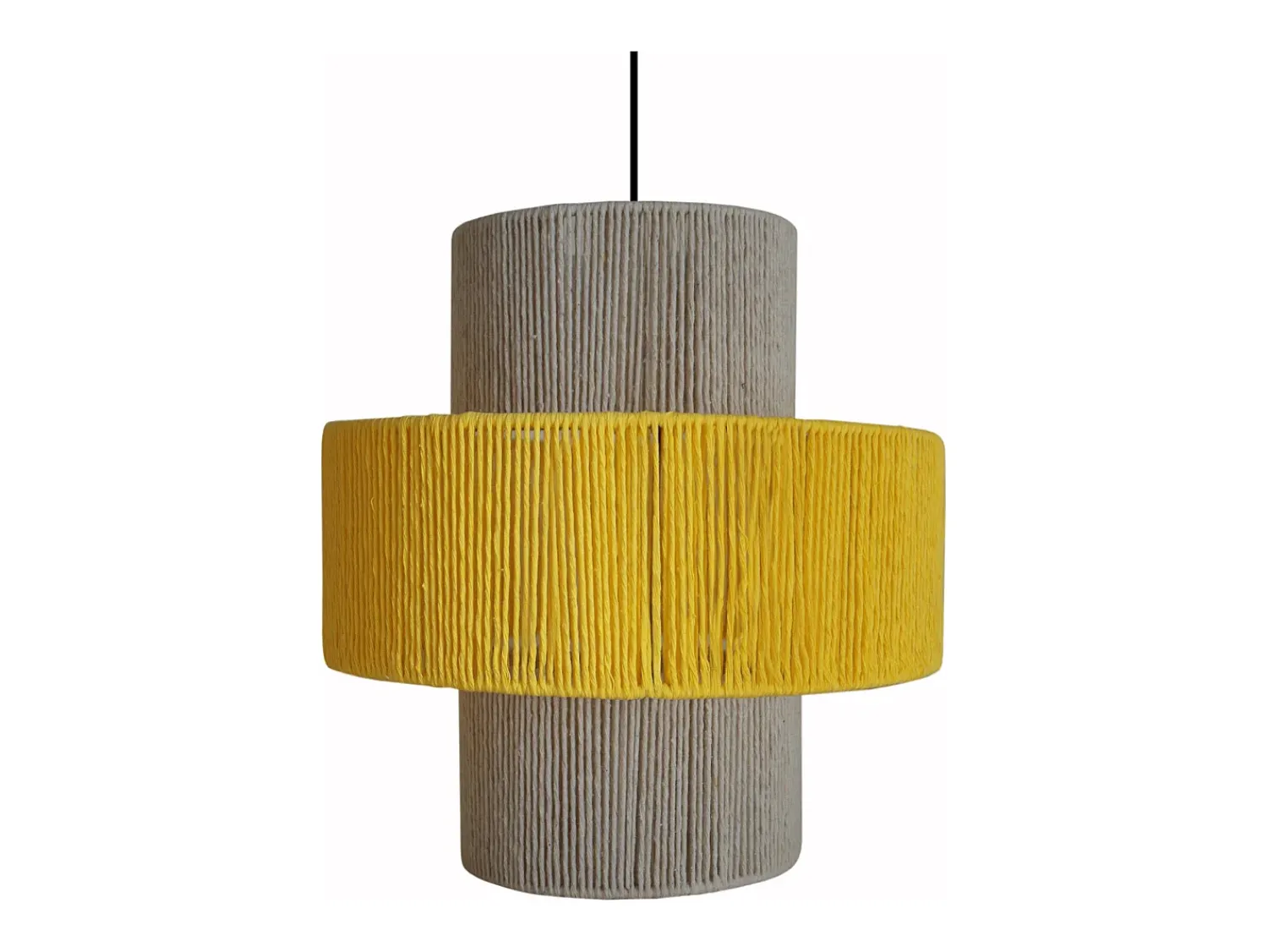 Best TOSEL Suspensión ,metal-fibra,,A90xD30xP30cm Amarillo