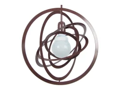TOSEL Lámpara Suspendida^Suspensión ,metal,Marrón, A100xD40xP 40cm Marru00f3n