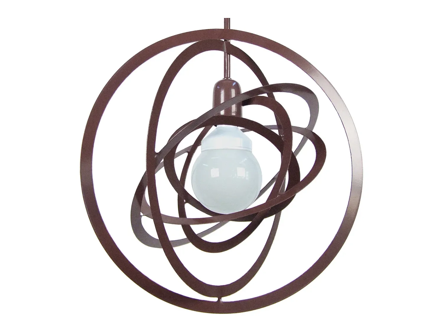 TOSEL Lámpara Suspendida^Suspensión ,metal,Marrón, A100xD40xP 40cm Marru00f3n